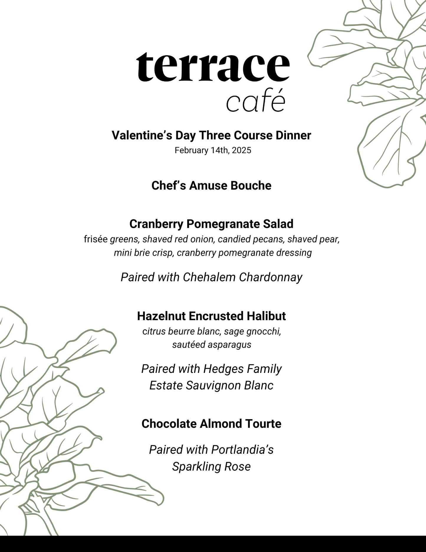 Valentine's Day Three-Course Dinning Experience